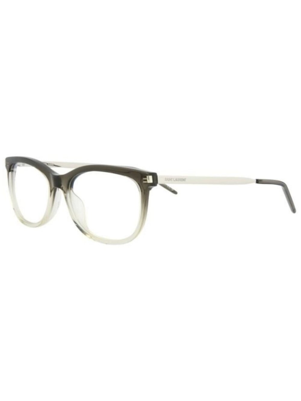 New Saint Laurent Womens Round/Oval Grey Silver Transparent Fashion Designer Eye